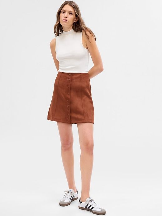 Faux-Suede Mini Skirt sold by GAP