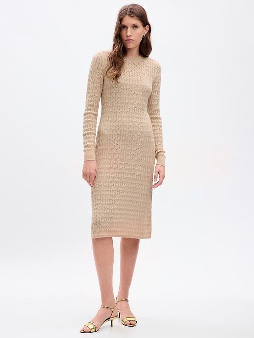 Textured Midi Sweater Dress sold by GAP