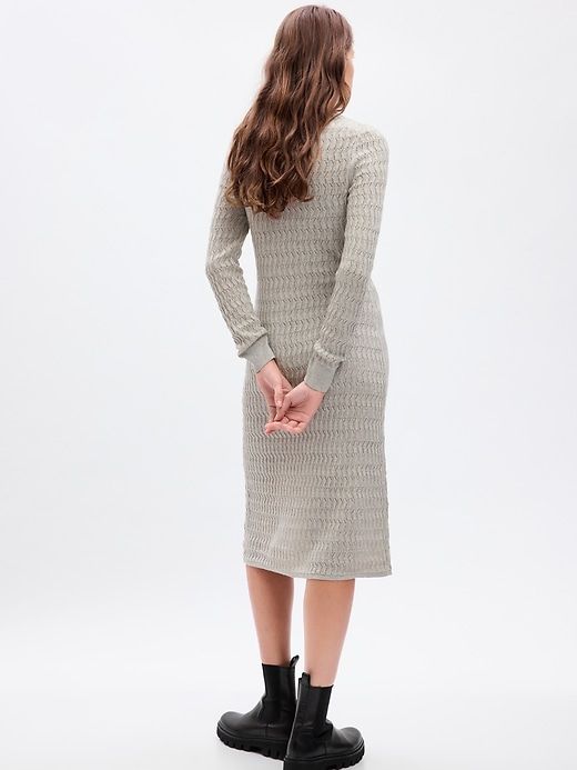 Textured Midi Sweater Dress sold by GAP product image thumbnail 3