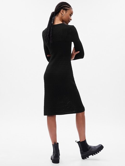 Textured Midi Sweater Dress sold by GAP product image thumbnail 4