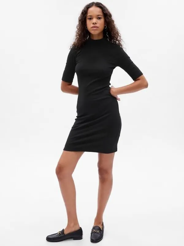 Modern Mockneck Mini Dress sold by GAP