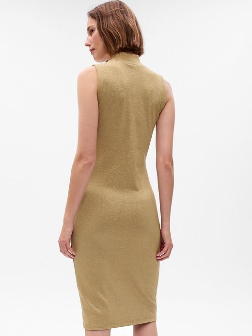 Metallic Mockneck Midi Dress sold by GAP product image thumbnail 2