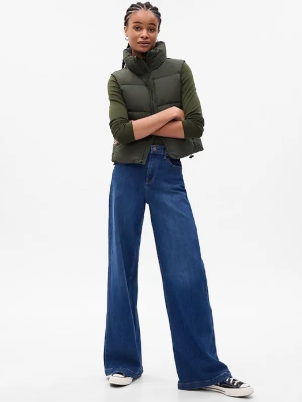 Big Puff Cropped Vest sold by GAP