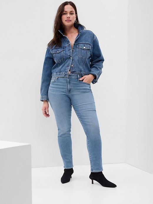 Mid Rise Classic Straight Jeans sold by GAP product image thumbnail 4