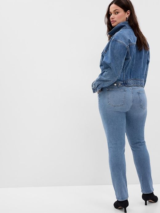 Mid Rise Classic Straight Jeans sold by GAP product image thumbnail 5