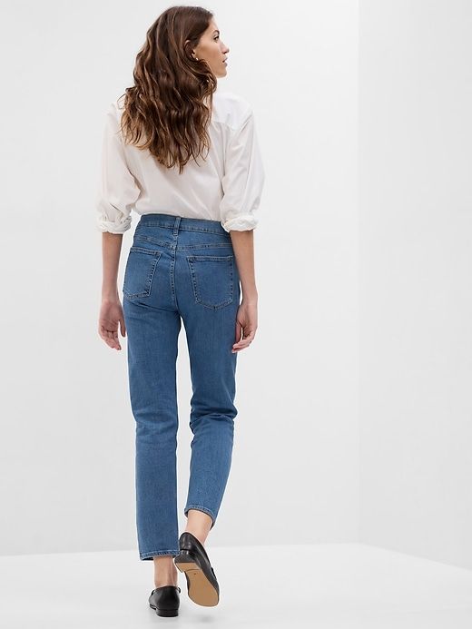 High Rise Cheeky Straight Jeans sold by GAP product image thumbnail 2
