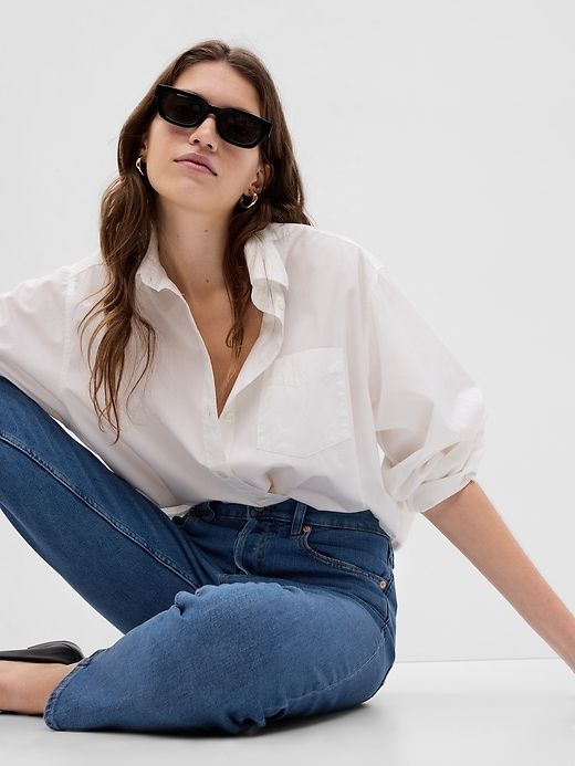 High Rise Cheeky Straight Jeans sold by GAP product image thumbnail 3