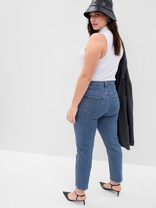 High Rise Cheeky Straight Jeans sold by GAP product image thumbnail 5