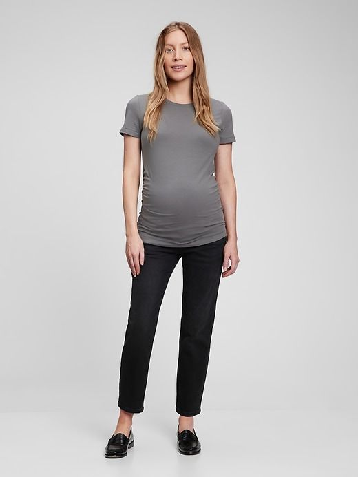 Maternity True Waistband Full Panel Girlfriend Jeans sold by GAP
