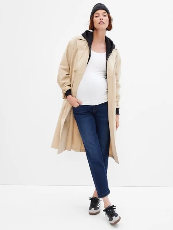 Maternity True Waistband Full Panel Girlfriend Jeans sold by GAP