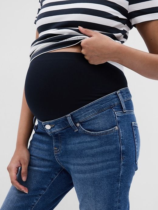 Maternity True Waistband Full Panel Vintage Slim Jeans sold by GAP product image thumbnail 3