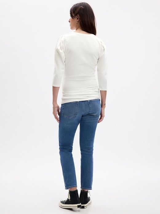 Maternity Inset Panel Vintage Slim Jeans sold by GAP product image thumbnail 2