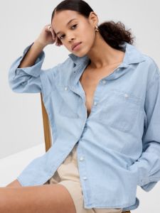 Chambray Denim Big Shirt sold by GAP