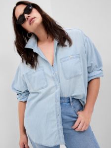Chambray Denim Big Shirt sold by GAP