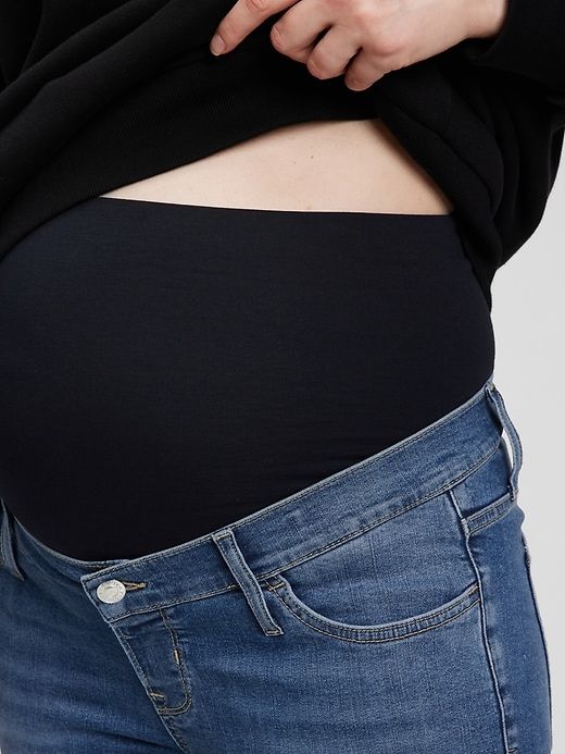 Maternity True Waistband Full Panel True Skinny Jeans sold by GAP product image thumbnail 3