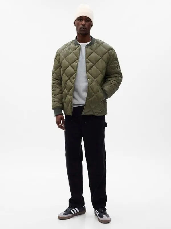Recycled Quilted Bomber Jacket sold by GAP
