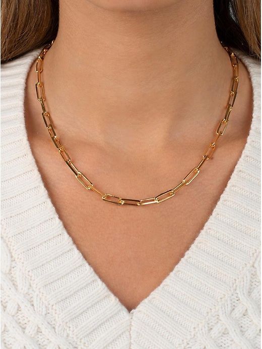 Large Paperclip Link Necklace sold by GAP product image thumbnail 2