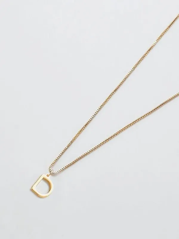 Gold Dainty Initial Necklace sold by GAP
