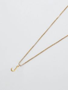 Gold Dainty Initial Necklace sold by GAP