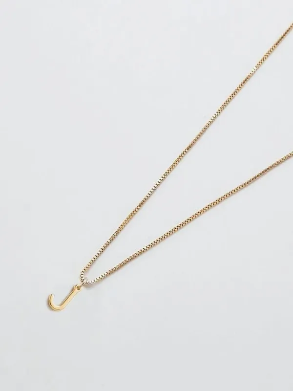 Gold Dainty Initial Necklace sold by GAP