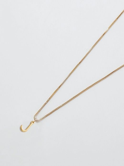 Gold Dainty Initial Necklace sold by GAP