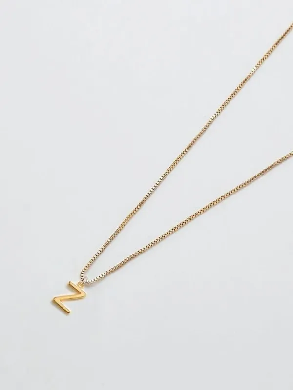 Gold Dainty Initial Necklace sold by GAP
