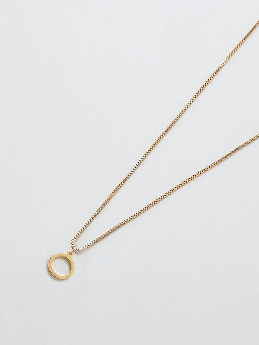 Gold Dainty Initial Necklace sold by GAP