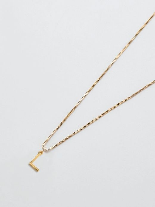 Gold Dainty Initial Necklace sold by GAP