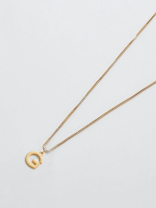 Gold Dainty Initial Necklace sold by GAP product image thumbnail 4