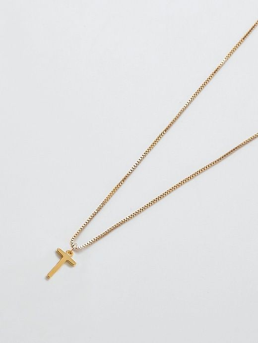Gold Dainty Initial Necklace sold by GAP