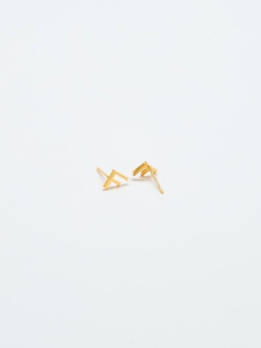 Gold Initial Earrings sold by GAP product image thumbnail 2
