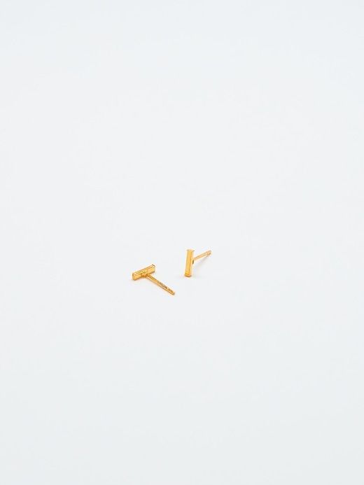 Gold Initial Earrings sold by GAP product image thumbnail 2