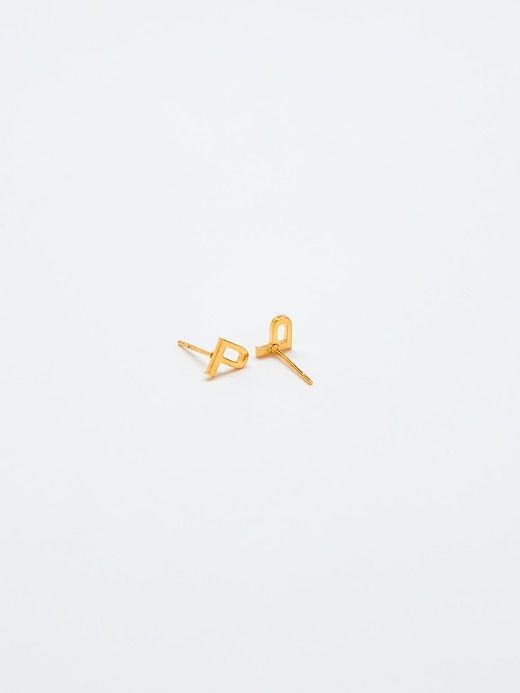 Gold Initial Earrings sold by GAP product image thumbnail 2