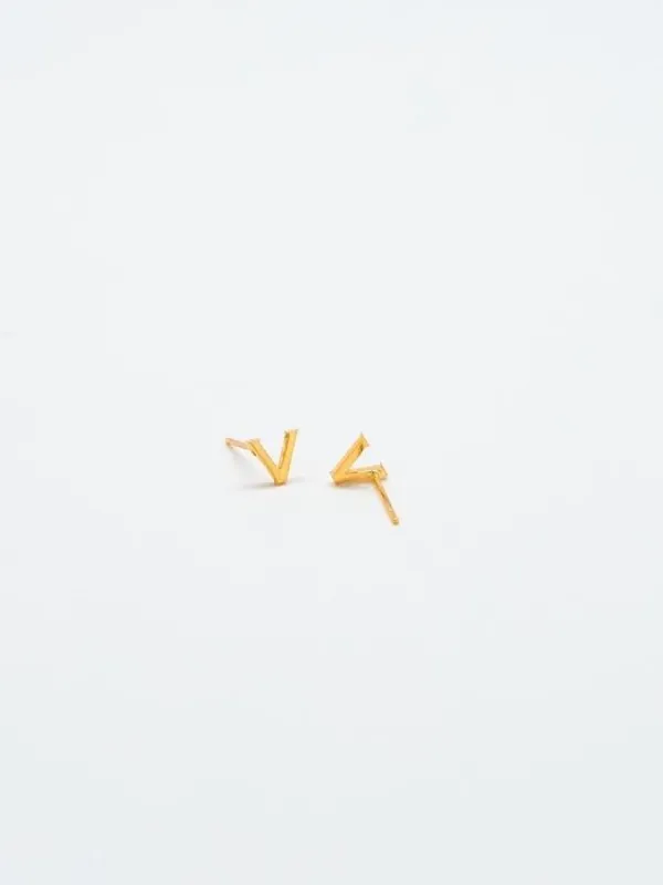 Gold Initial Earrings sold by GAP