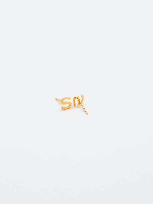 Gold Initial Earrings sold by GAP product image thumbnail 4