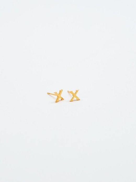 Gold Initial Earrings sold by GAP