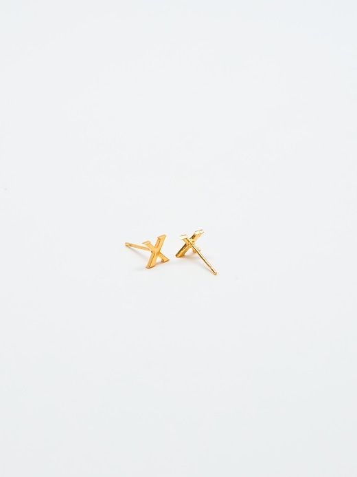 Gold Initial Earrings sold by GAP product image thumbnail 2