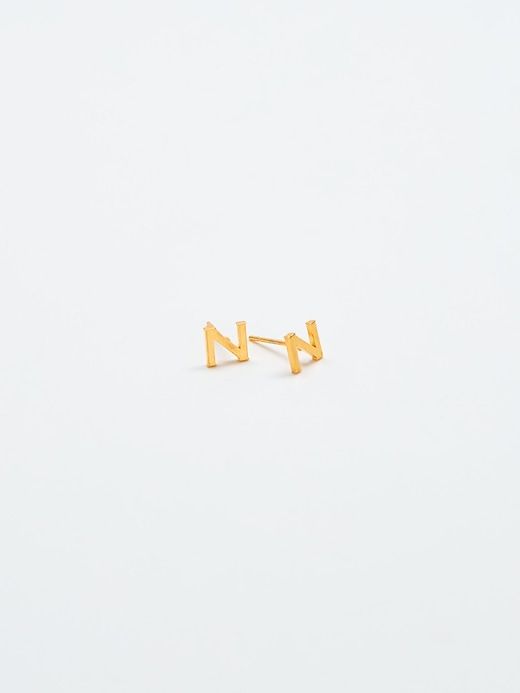 Gold Initial Earrings sold by GAP