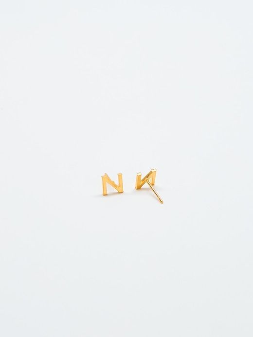 Gold Initial Earrings sold by GAP product image thumbnail 2