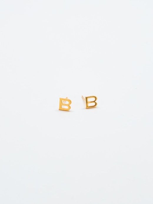 Gold Initial Earrings sold by GAP