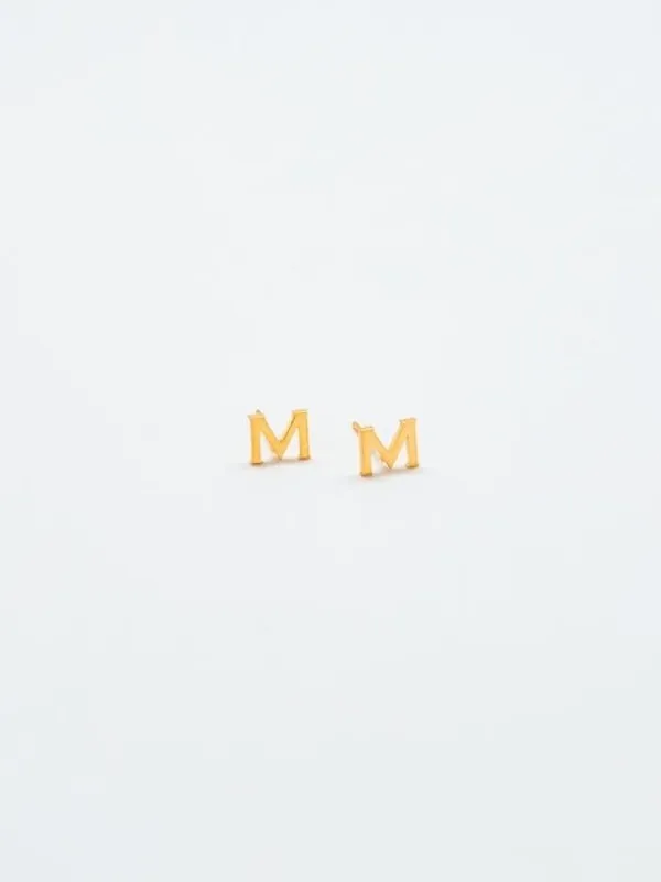 Gold Initial Earrings sold by GAP
