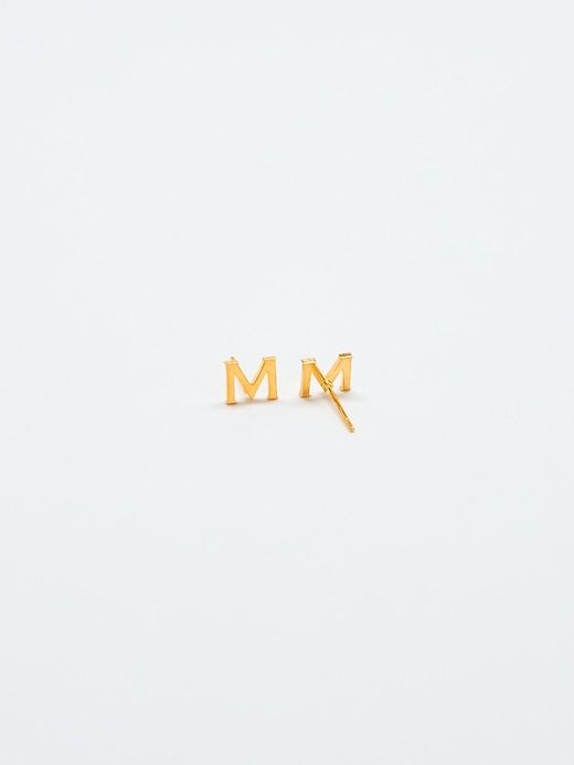 Gold Initial Earrings sold by GAP product image thumbnail 2