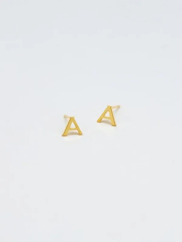 Gold Initial Earrings sold by GAP