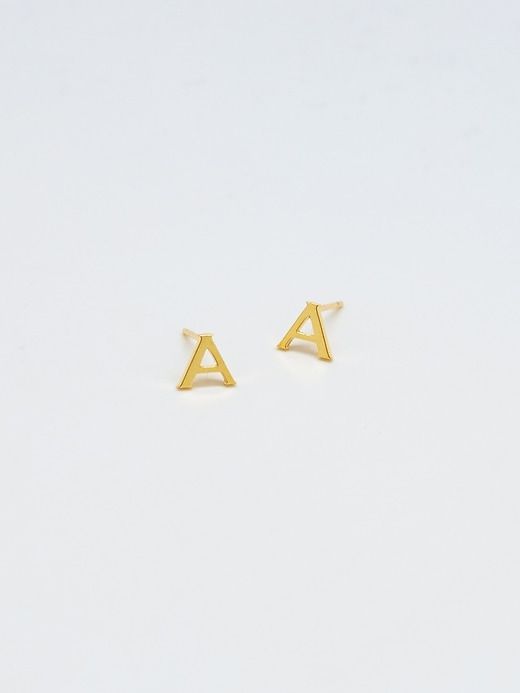 Gold Initial Earrings sold by GAP