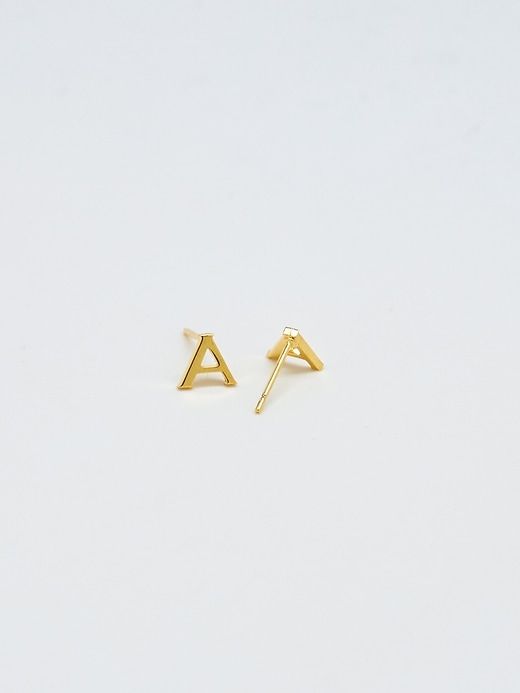Gold Initial Earrings sold by GAP product image thumbnail 2