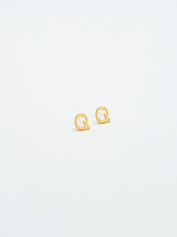 Gold Initial Earrings sold by GAP