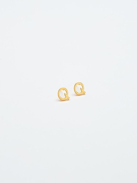 Gold Initial Earrings sold by GAP