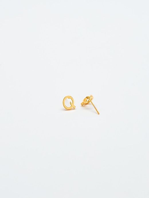 Gold Initial Earrings sold by GAP product image thumbnail 2