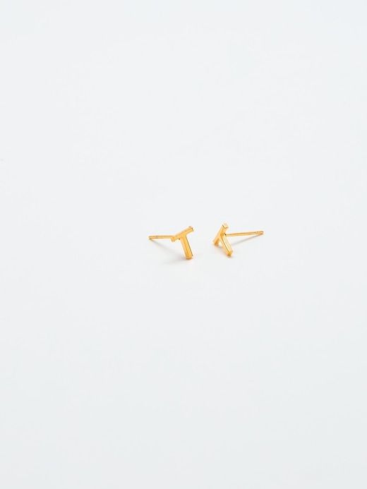 Gold Initial Earrings sold by GAP
