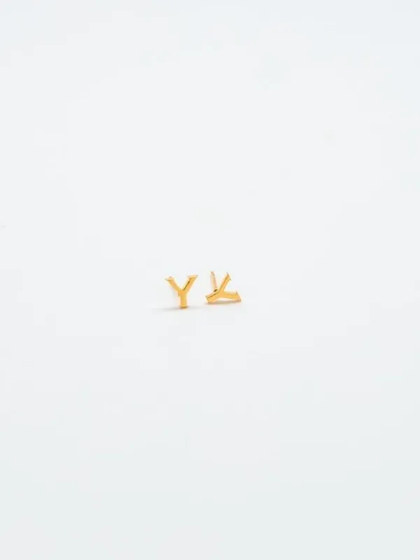 Gold Initial Earrings sold by GAP
